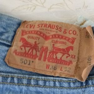 Jeans Levi Strauss 501  W 36 L 32